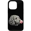 Vintage Doodle Bubblegum Aesthetic Style Custodia per iPhone 13 Pro Gomma da masticare rosa Doodle Doodle, simpatica grafica per amanti dei cani