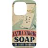 Random Galaxy Custodia per iPhone 14 Pro Sapone extra forte per pensieri sporchi vintage umorismo bagno