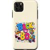 Funny Eighties 80s Costume Party Back to Custodia per iPhone 11 Pro Max Back to 80s Nostalgia Roller Skate Boombox Cassette Tape anni '80