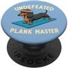 Cute Dachshund And Fitness Exercise Gym Wiener Dog Training Undefeated Plank Master Funny Dachshund PopSockets PopGrip Adesivo