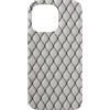 The Print Edit Custodia per iPhone 14 Pro Max Porcellana a rete nera - Goth Gothic Skin Bianca