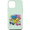 Funny Eighties 80s Costume Party Back to Custodia per iPhone 12 Pro Max Back to 80s Nostalgia Roller Skate Boombox Cassette Anni Ottanta