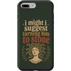 Funny History Adult Joke Humor Mythology Custodia per iPhone 7 Plus/8 Plus Divertente citazione della mitologia di Medusa Mito Greco Umorismo