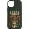 Funny History Adult Joke Humor Mythology Custodia per iPhone 14 Plus Divertente citazione della mitologia di Medusa Mito Greco Umorismo
