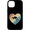 kangaroo marsupial Australia outback ani Custodia per iPhone 13 Cuore con Kangaroo Australia Outback Animal