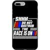 Funny Car Racing Gifts Racing Fans Car E Custodia per iPhone 7 Plus/8 Plus Shhh Do Not Disturb The Race Is On Car Racing Appassionato