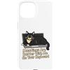 Cat Keyboard Meeting Humor Custodia per iPhone 15 Le riunioni con i gatti sono migliori con me sulla tastiera
