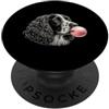 Vintage ESS Bubblegum Aesthetic Style Ar Grafica per amanti del cane Springer Spaniel rosa con gomma da masticare PopSockets PopGrip Adesivo