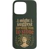 Funny History Adult Joke Humor Mythology Custodia per iPhone 15 Pro Max Divertente citazione della mitologia di Medusa Mito Greco Umorismo