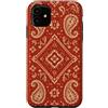 The Print Edit Custodia per iPhone 11 Bandana Vintage Rosso Western Paisley Cowboy Pattern