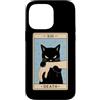 Death Tarot Card Black Cat Witchy Hallow Custodia per iPhone 14 Pro Max Tarocchi Gatto Nero Morte Strega Gatto