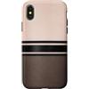 The Print Edit Custodia per iPhone X/XS Calze velate nere a righe orizzontali lingerie gotica