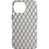 The Print Edit Custodia per iPhone 16 Pro Max Porcellana a rete nera - Goth Gothic Skin Bianca