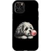 Vintage Havanese Bubblegum Aesthetic Sty Custodia per iPhone 11 Pro Gomma da masticare rosa havanese, simpatica grafica per amanti dei cani