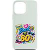 Funny Eighties 80s Costume Party Back to Custodia per iPhone 13 Pro Max Back to 80s Nostalgia Roller Skate Boombox Cassette Tape anni '80