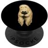 Melancholy Ghost Club Fantasma triste che abbraccia scioccato gatto nero divertente umorismo di Halloween PopSockets PopGrip Adesivo