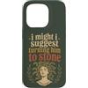 Funny History Adult Joke Humor Mythology Custodia per iPhone 15 Pro Divertente citazione della mitologia di Medusa Mito Greco Umorismo