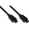 LINK LKCHD2015E - Cavo HDMI tipo A maschio-maschio (1,5 m, nero) - Doppia schermatura contro EMI e RFI - Contatti dorati e supporto 4K@60Hz, HDR, ARC, Ethernet, 3D, CEC, Dolby TrueHD