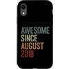 YO! Custodia per iPhone XR Fantastico da agosto 2018 Nato Compleanno Divertente Retrò