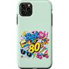 Funny Eighties 80s Costume Party Back to Custodia per iPhone 11 Pro Max Back to 80s Nostalgia Roller Skate Boombox Cassette Anni Ottanta