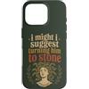 Funny History Adult Joke Humor Mythology Custodia per iPhone 16 Pro Divertente citazione della mitologia di Medusa Mito Greco Umorismo