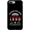 Neunziger Baujahr Vintage Klassiker 98 9 Custodia per iPhone 7 Plus/8 Plus Vintage 1998 Legende geboren Retro Compleanno Idea Regalo