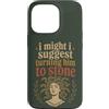 Funny History Adult Joke Humor Mythology Custodia per iPhone 13 Pro Divertente citazione della mitologia di Medusa Mito Greco Umorismo