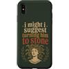 Funny History Adult Joke Humor Mythology Custodia per iPhone XS Max Divertente citazione della mitologia di Medusa Mito Greco Umorismo