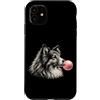 Vintage Sheltie Bubblegum Aesthetic Styl Custodia per iPhone 11 Shetland Sheepdog rosa Bubble Gum carino cane amante grafica