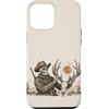 Western Hunting Trails Custodia per iPhone 12 Pro Max Outdoorsman Decor Scheletro Deer Antlers Deserto