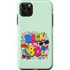 Funny Eighties 80s Costume Party Back to Custodia per iPhone 11 Pro Max Cassette Boombox Roller Skate Cube, stile retrò, stile vintage, anni '80