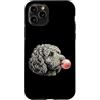 Vintage Doodle Bubblegum Aesthetic Style Custodia per iPhone 11 Pro Gomma da masticare rosa Doodle Doodle, simpatica grafica per amanti dei cani
