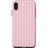 Urban Stripes Minimal Vertical Line Patt Custodia per iPhone XS Max Strisce Verticali Rosa Pastello Modello Linea Estetica Minimale