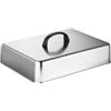 HomeVortex Coperchio quadrato a cupola per hamburger in acciaio inox, copertura rettangolare per sciogliere il formaggio per grigliare - Cloche per mantenere il cibo caldo 28 x 22 cm (28 x 22 x 6,6 cm)