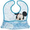 Lulabi Disney Mickey, Bavaglino, Plastica, 30x28 cm, 0+ mesi, Azzurro