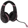 4Gamers Cuffie da gioco stereo - Edizione oro rosa - Nero astratto