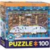 Eurographics s.r.o. Eurographics Puzzle Hockey - Suchen & Finden, 100 Teile, 48 x 33 cm, 6100-0475