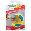 Bizak Pokemon Clip N Go - modelli assortiti (63227222), 1 pokeball e 1 figura.