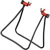 TOYANDONA Supporto per Bici da Terra Pieghevole Regolabile per Riparazione | Ferro Nero, Base in Gomma Antiscivolo, Gancio in Plastica, per Mountain Bike e Bici