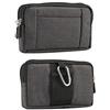 MOTALER Cellulare Borsa da Cintura per Uomo Nero, 5.2 Piccola Telefono Sacchetto Clip da Cintura Borsa Uomo per Cellulari Marsupio Borsello Portafoglio Borse Tasca Pochette Custodia con Zipper Moschettone