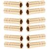 Kisangel 12 Pezzi Inserto in Ottone per Frecce Carbonio 38 Grani ID 0, 244 | Connettore Filettato, Misura 2, 20x0, 70x0, 70cm, Oro, per Punte e Stabilità