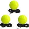 BOBITALK Set di 3 palline da tennis, 6 cm, con corda in gomma da 4 m