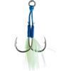 Drawup Glow Jig Ganci 10PCS blu in acqua salata pesca notturna (20#)
