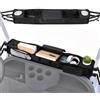 Alvorox Vassoio portaoggetti per golf cart con scomparto refrigerante | Organizzatore per carrello da golf, cestino organizer anteriore senza foratura, misura universale per EZ GO, Club Car