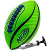 Nerf Pallone da calcio con impugnatura a spirale, misura junior e mini, con sistema brevettato per le spirali definitive, cuciture a macchina, pompa inclusa