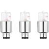 VALICLUD 6 Pezzi Luce LED per Ruota Bici, Lampeggio Automatico, Argento