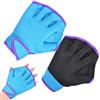 Generic Webbed Gloves For Swimming - Breathable Palm Fins, Snorkeling Gear | Webbed Swimming Gloves For Men Rubber Palm Fin Design Size Medium 8 Inch Length 0.11 Lbs Weight Blue Elastic Cloth Adjustable