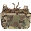 GYDEHUTJ G-hook DOPE Front Flap Double Stack Abdominal Fanny Pack Triple Magazine Insert Pouch per Tactical Chest Rig Vest