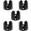 iplusmile 5 Pezzi Clip Fissaggio per Kayak, Supporto Guida a Bordo Nero | Abs Nero, Struttura Robusta Superficie Testurizzata Antiscivolo, per Canoa e Kayak Singolo