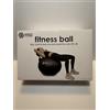 Generic Palla per esercizi, 65 cm, costruzione anti-scoppio, palla di stabilità per rafforzare il core, yoga, pilates, nero